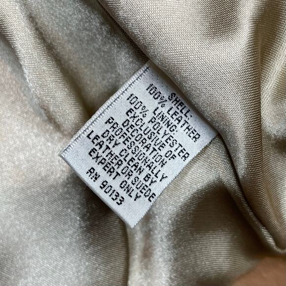 Sharif 1927 Tan Leather Mixed Animal Print Leather Mob Wife Moto Jacket womens S - Picture 13 of 14